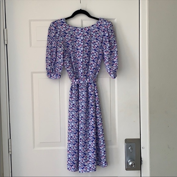 VINTAGE Floral Dress size 3/4 - Picture 1 of 4
